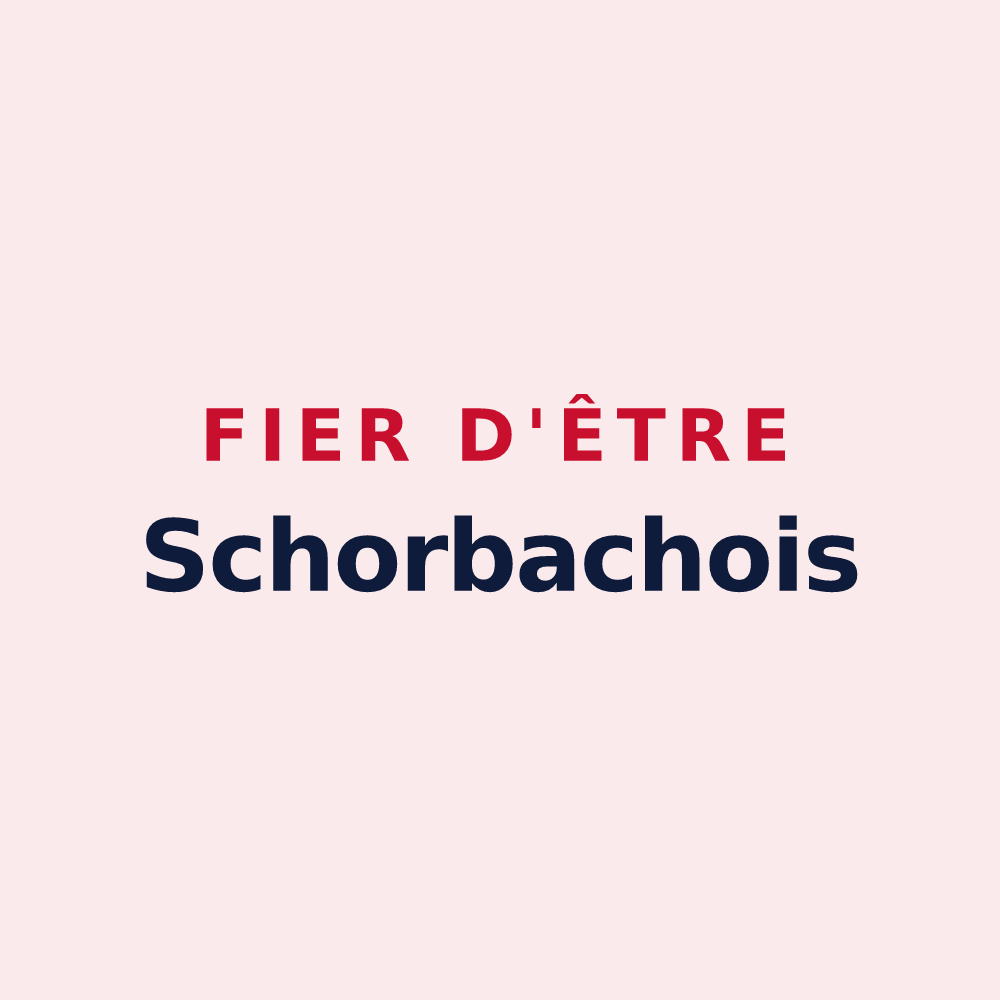 Magnet « Fier d'être Schorbachois » — design pour Schorbach