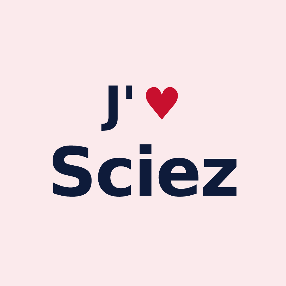 Magnet personnalisé Sciez — design J'aime Sciez