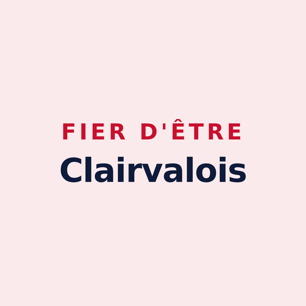 Magnet « Fier d'être Clairvalois » — design pour Scorbé-Clairvaux