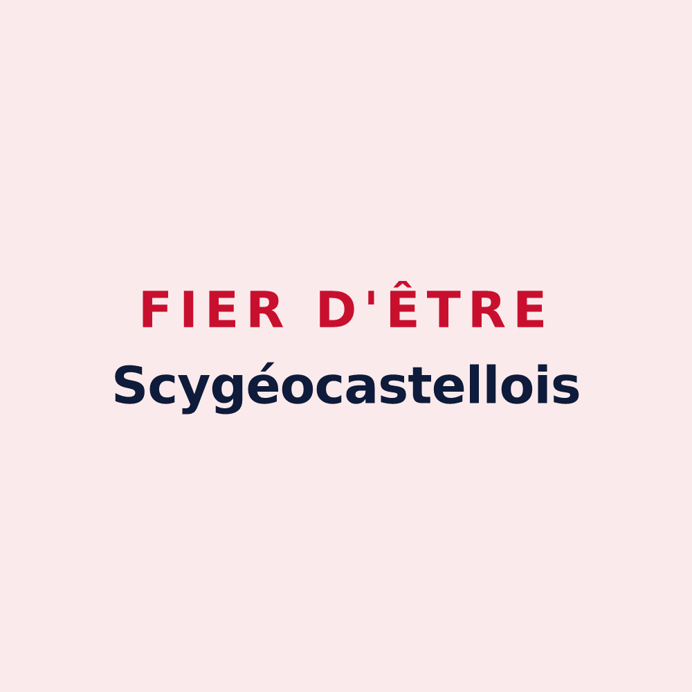 Magnet « Fier d'être Scygéocastellois » — design pour Scy-Chazelles
