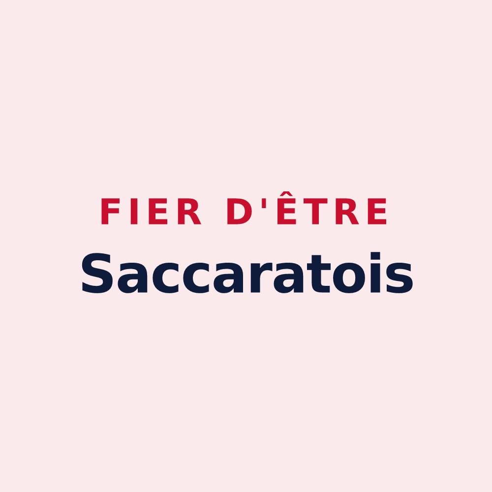 Magnet « Fier d'être Saccaratois » — design pour Sécheras