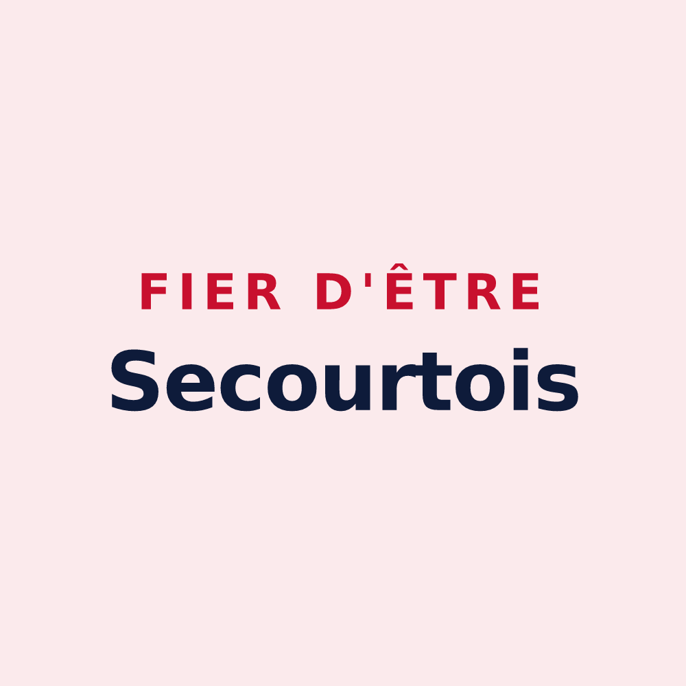 Magnet « Fier d'être Secourtois » — design pour Secourt
