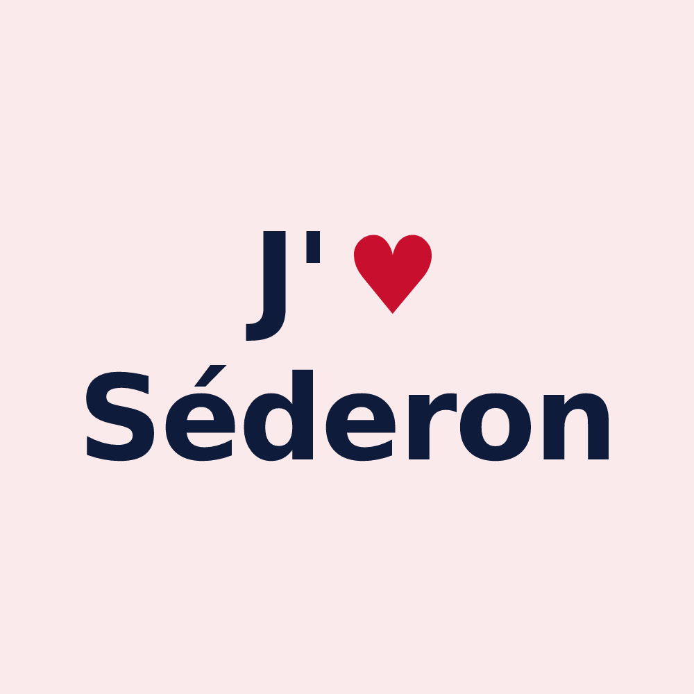 Magnet personnalisé Séderon — design J'aime Séderon