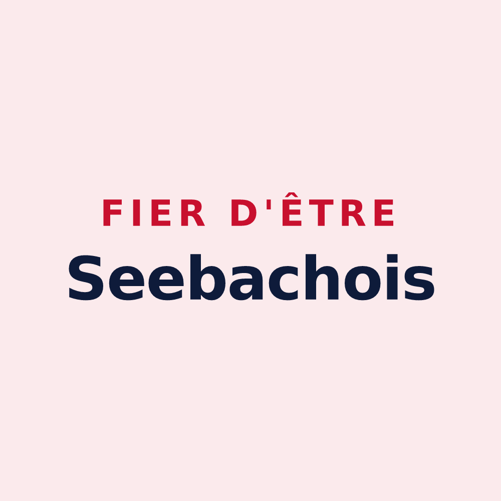Magnet « Fier d'être Seebachois » — design pour Seebach