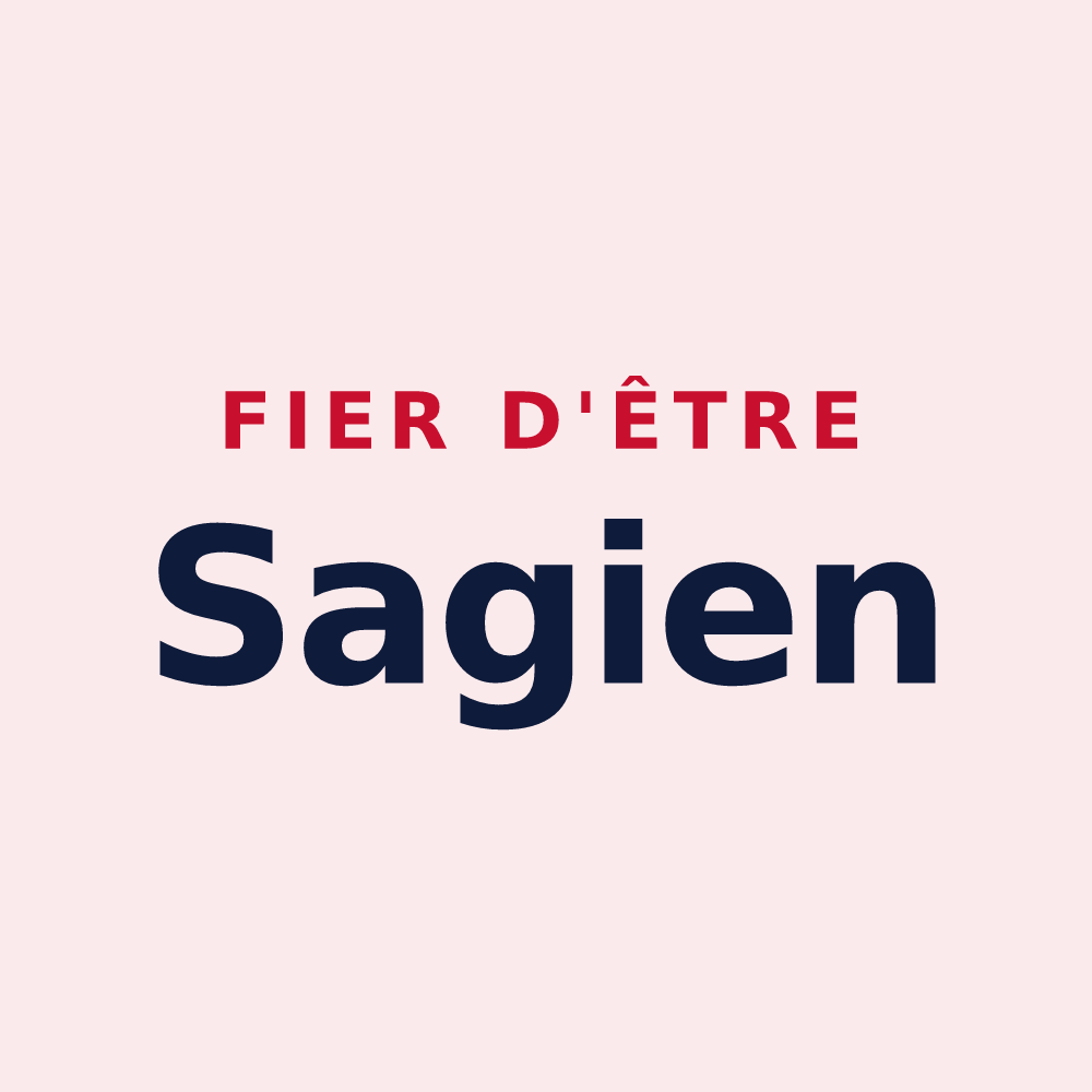 Magnet « Fier d'être Sagien » — design pour Sées