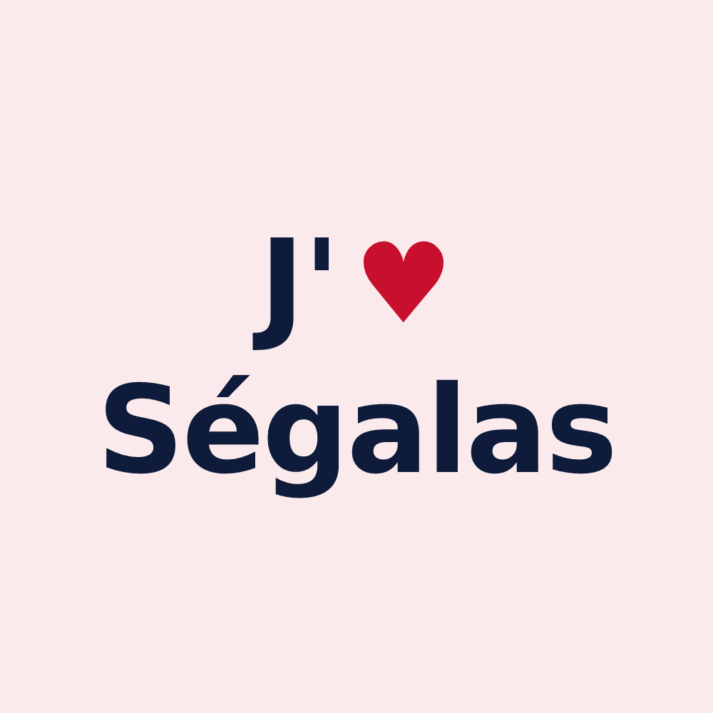 Magnet personnalisé Ségalas — design J'aime Ségalas