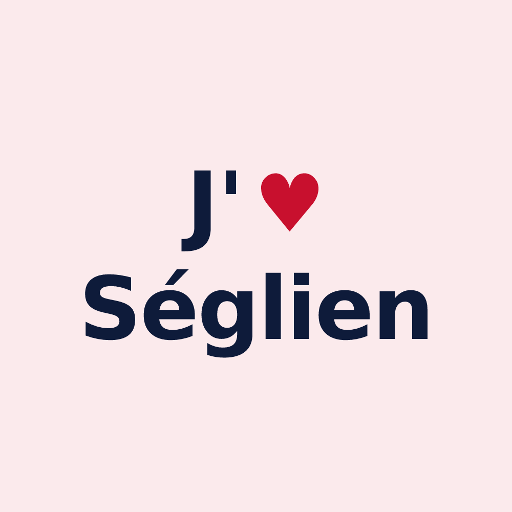 Magnet personnalisé Séglien — design J'aime Séglien