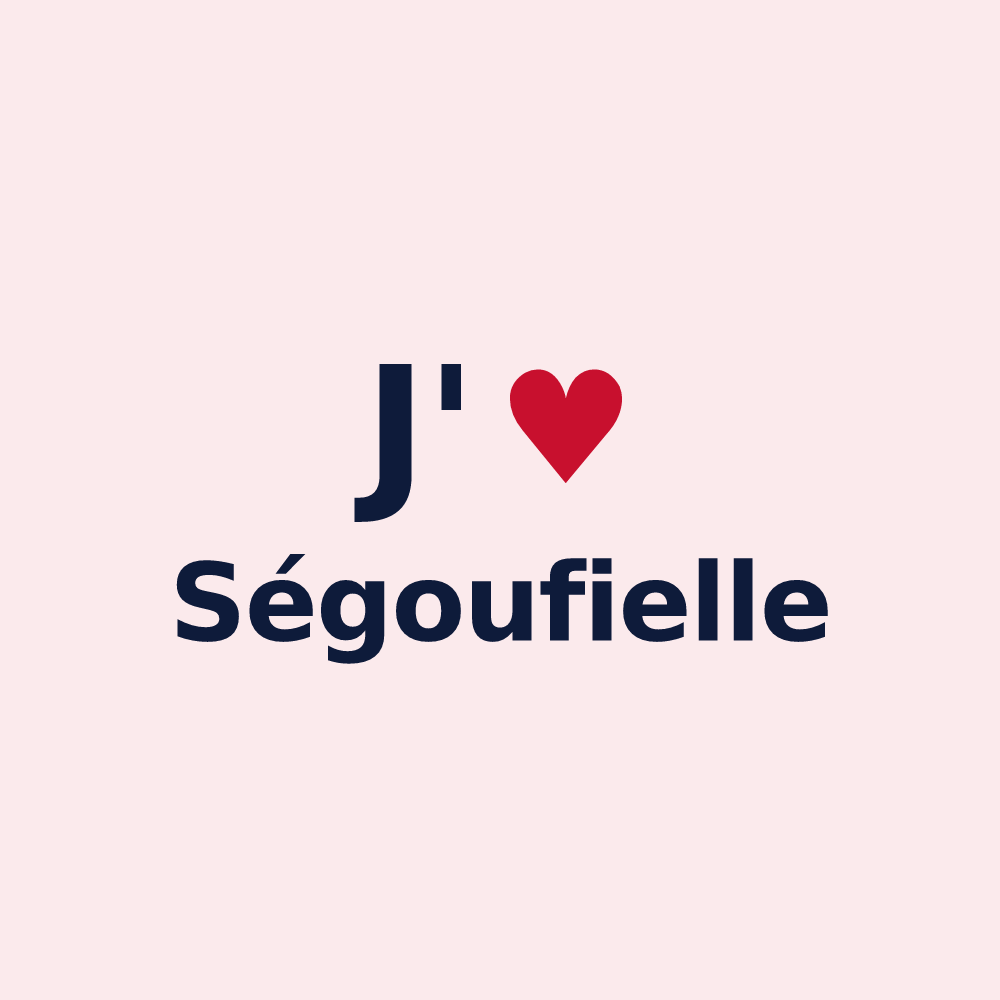 Magnet personnalisé Ségoufielle — design J'aime Ségoufielle