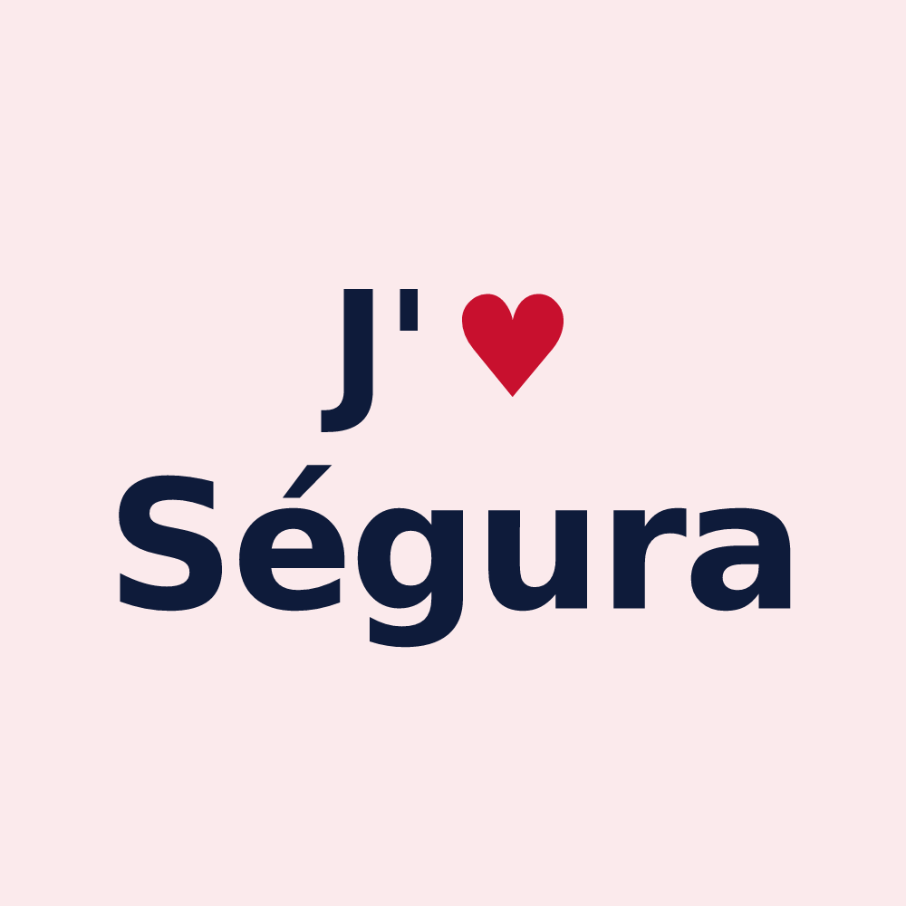 Magnet personnalisé Ségura — design J'aime Ségura