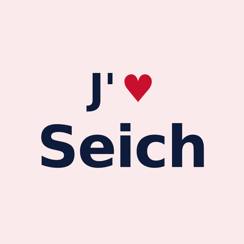 Magnet personnalisé Seich — design J'aime Seich