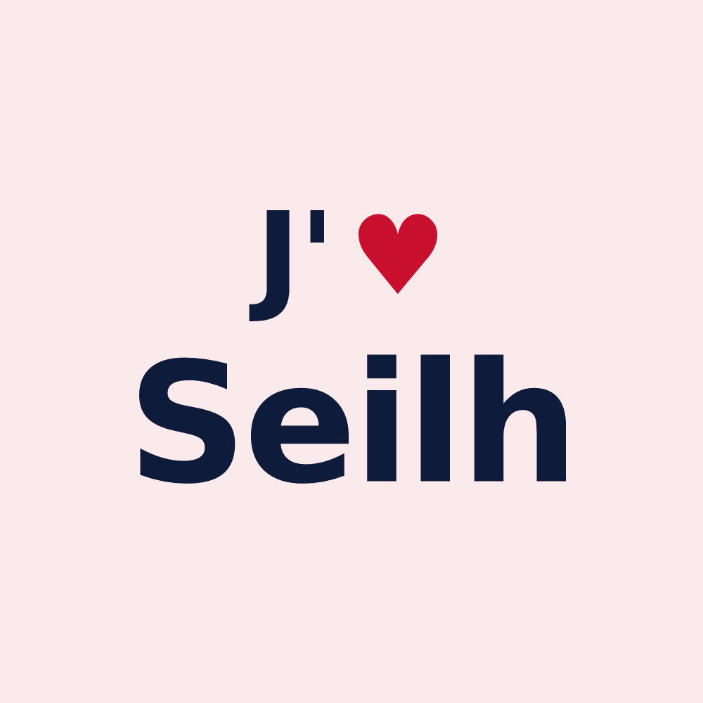 Magnet personnalisé Seilh — design J'aime Seilh
