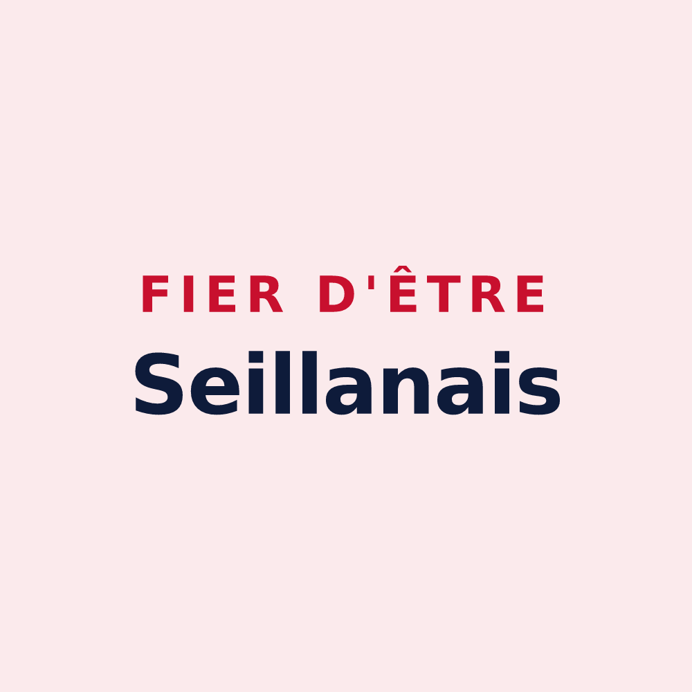 Magnet « Fier d'être Seillanais » — design pour Seillans