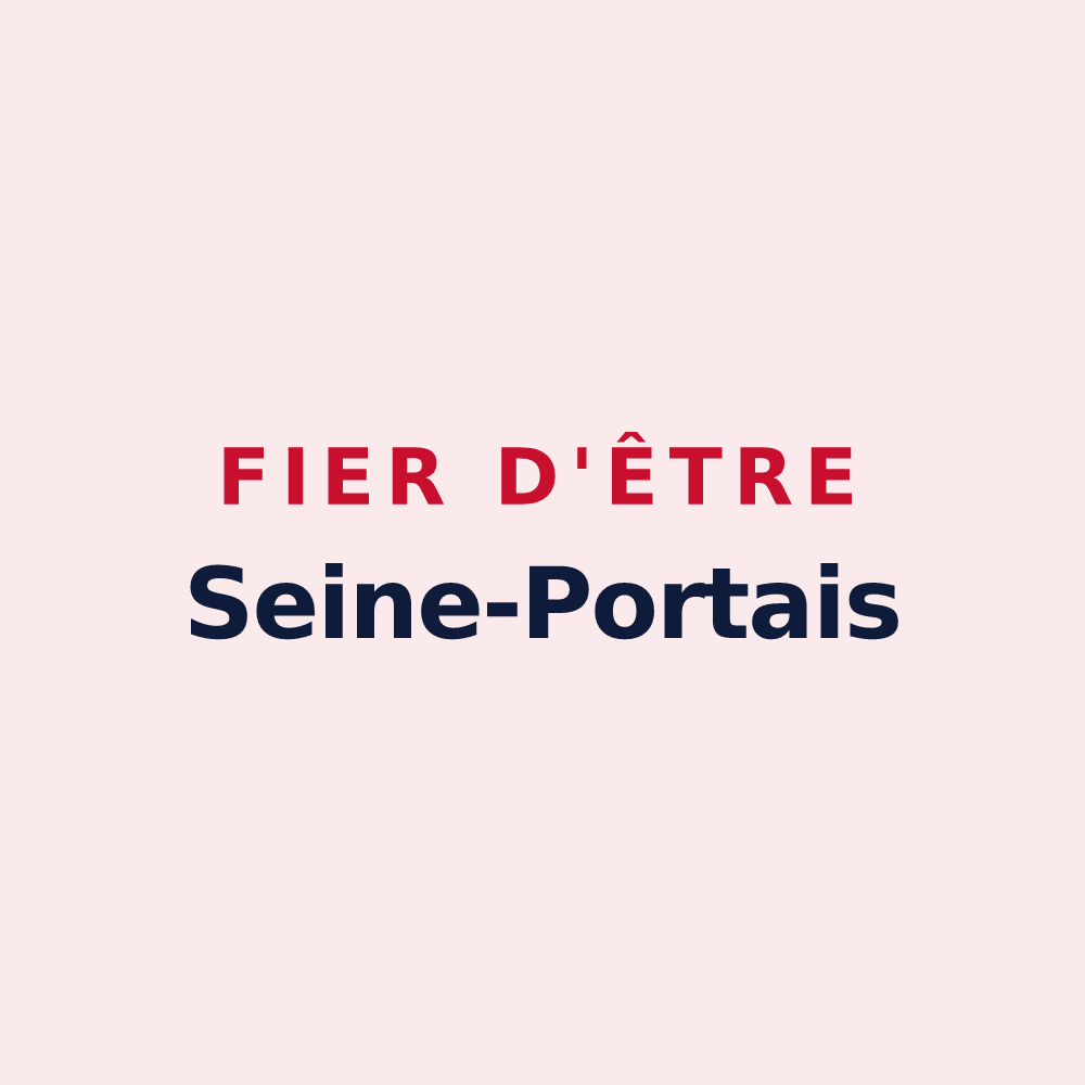 Magnet « Fier d'être Seine-Portais » — design pour Seine-Port