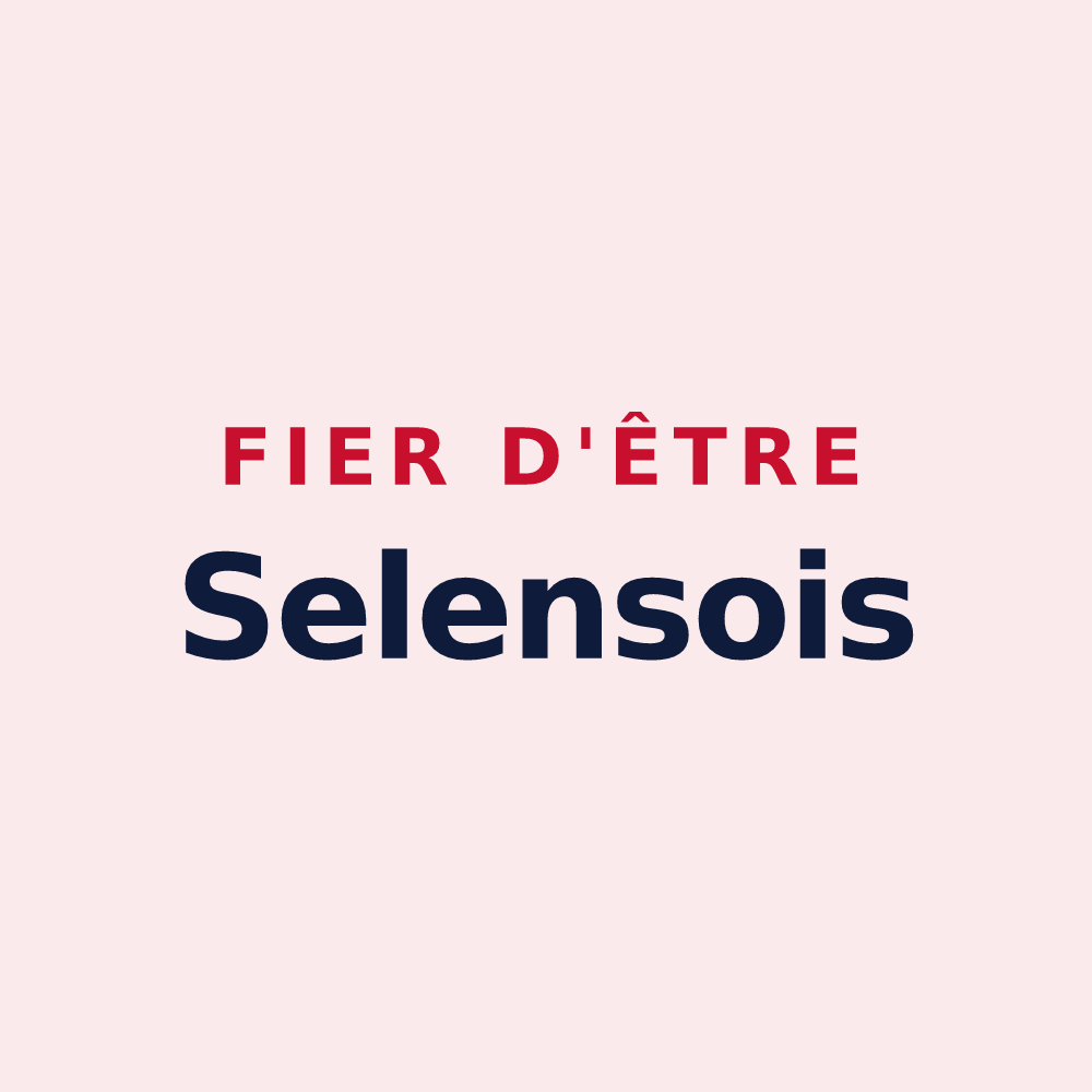 Magnet « Fier d'être Selensois » — design pour Selens