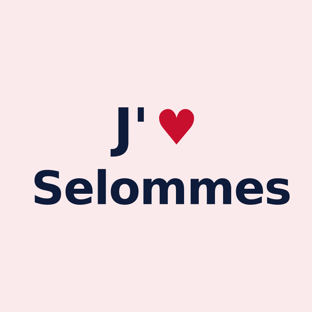 Magnet personnalisé Selommes — design J'aime Selommes