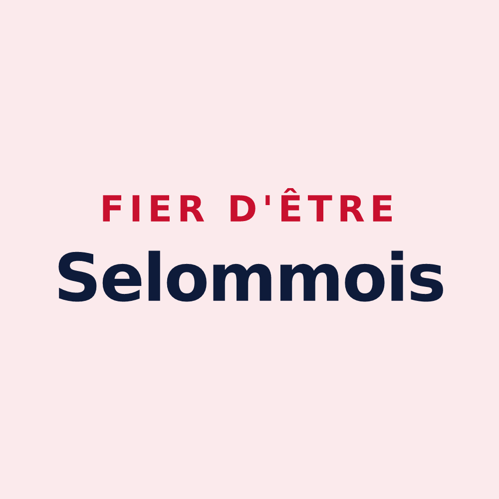 Magnet « Fier d'être Selommois » — design pour Selommes