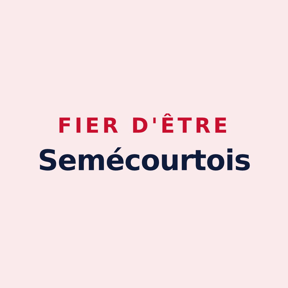 Magnet « Fier d'être Semécourtois » — design pour Semécourt