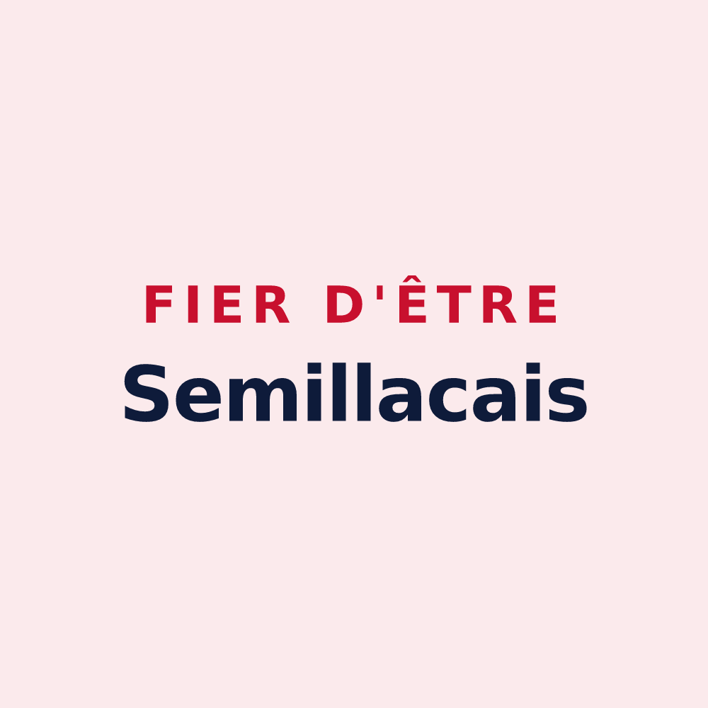 Magnet « Fier d'être Semillacais » — design pour Semillac