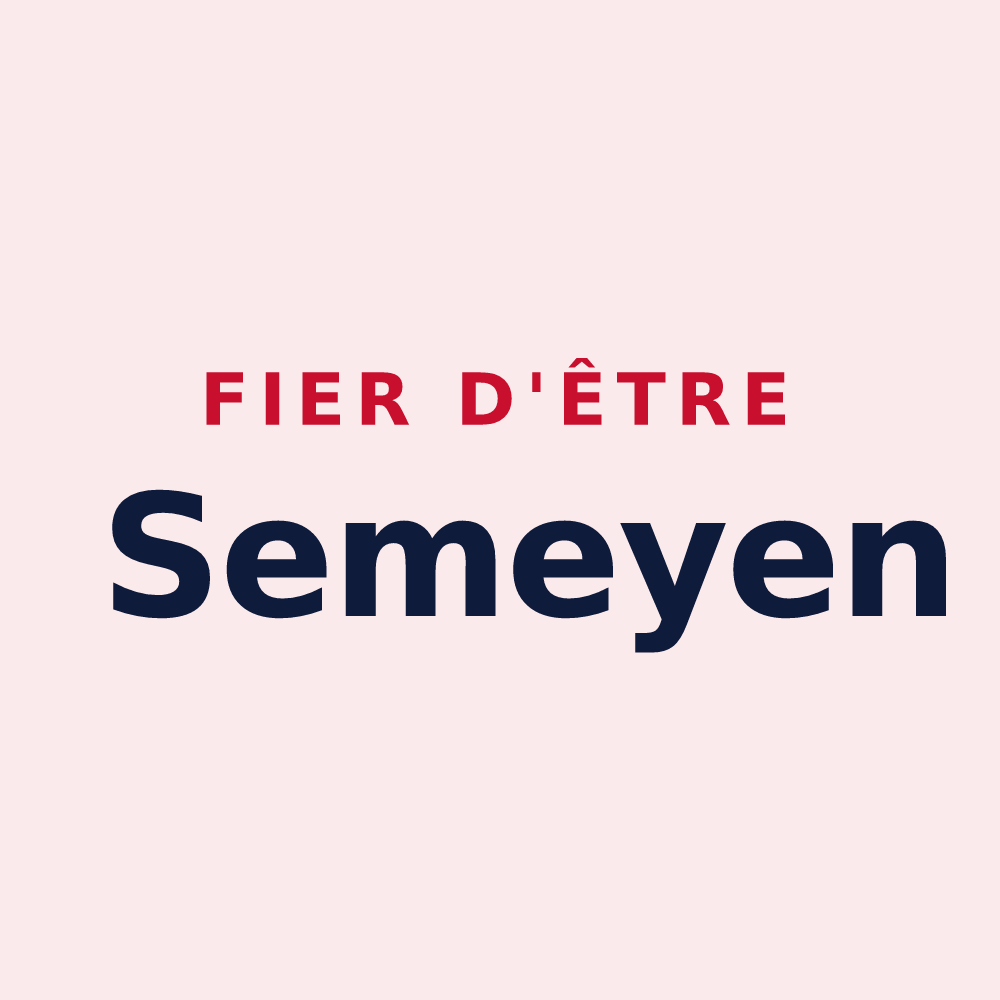 Magnet « Fier d'être Semeyen » — design pour Semoy