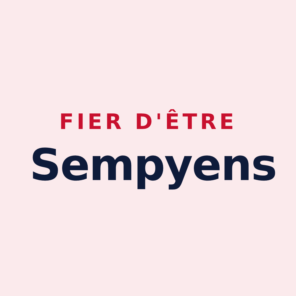 Magnet « Fier d'être Sempyens » — design pour Sempy