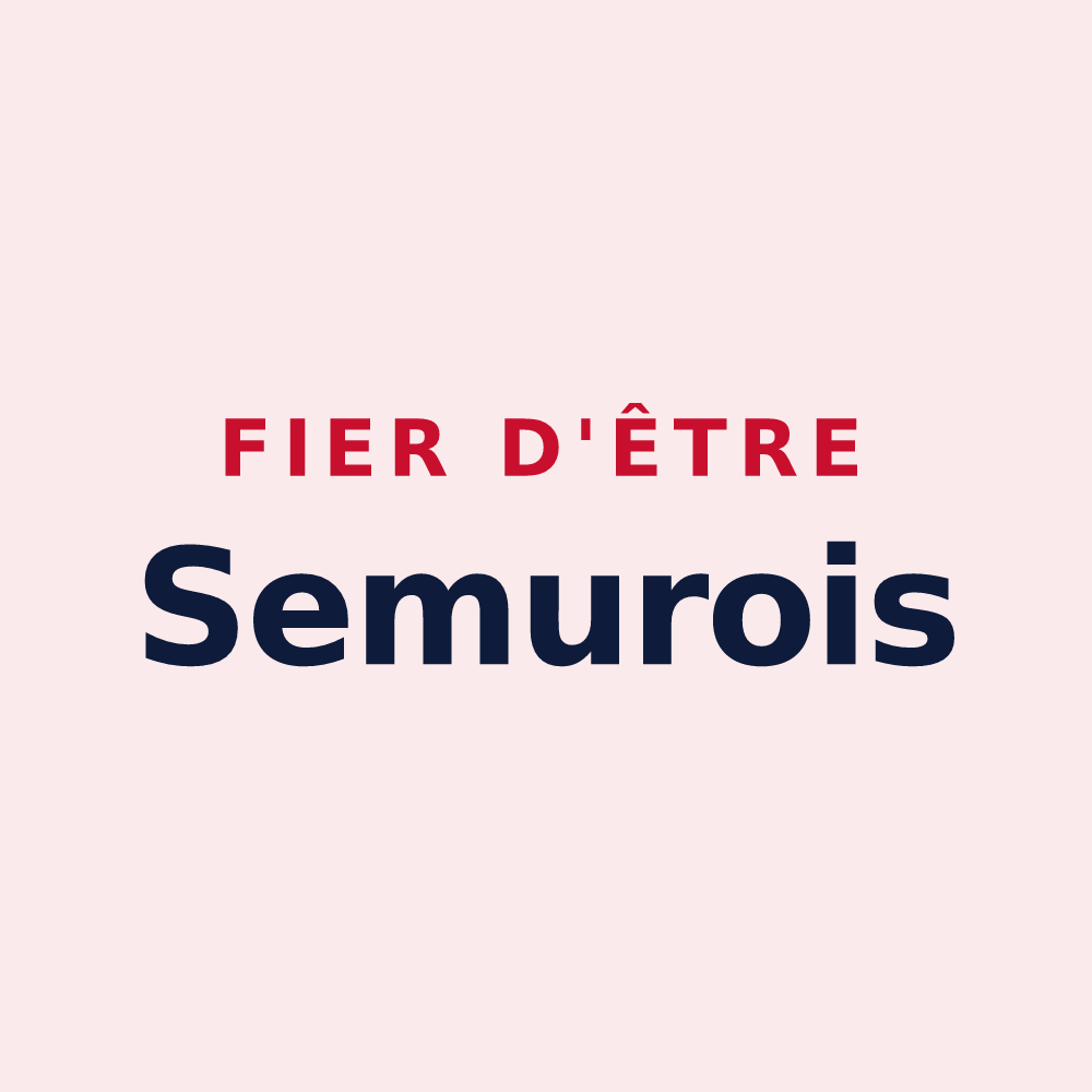 Magnet « Fier d'être Semurois » — design pour Semur-en-Vallon