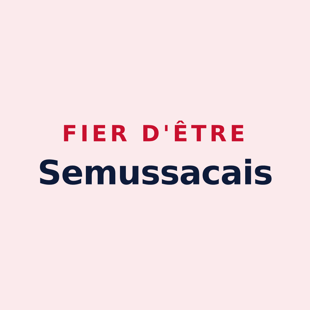 Magnet « Fier d'être Semussacais » — design pour Semussac