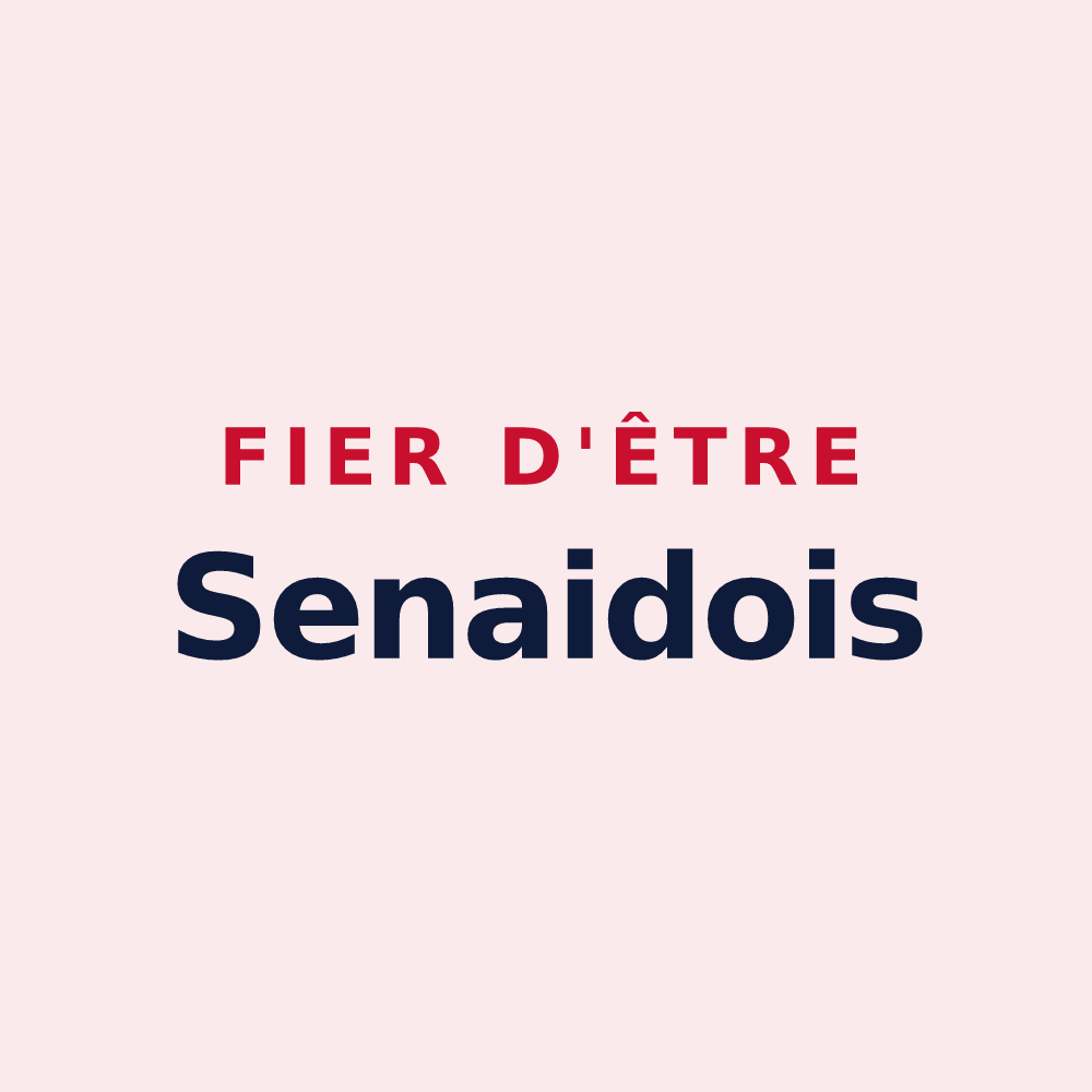 Magnet « Fier d'être Senaidois » — design pour Senaide