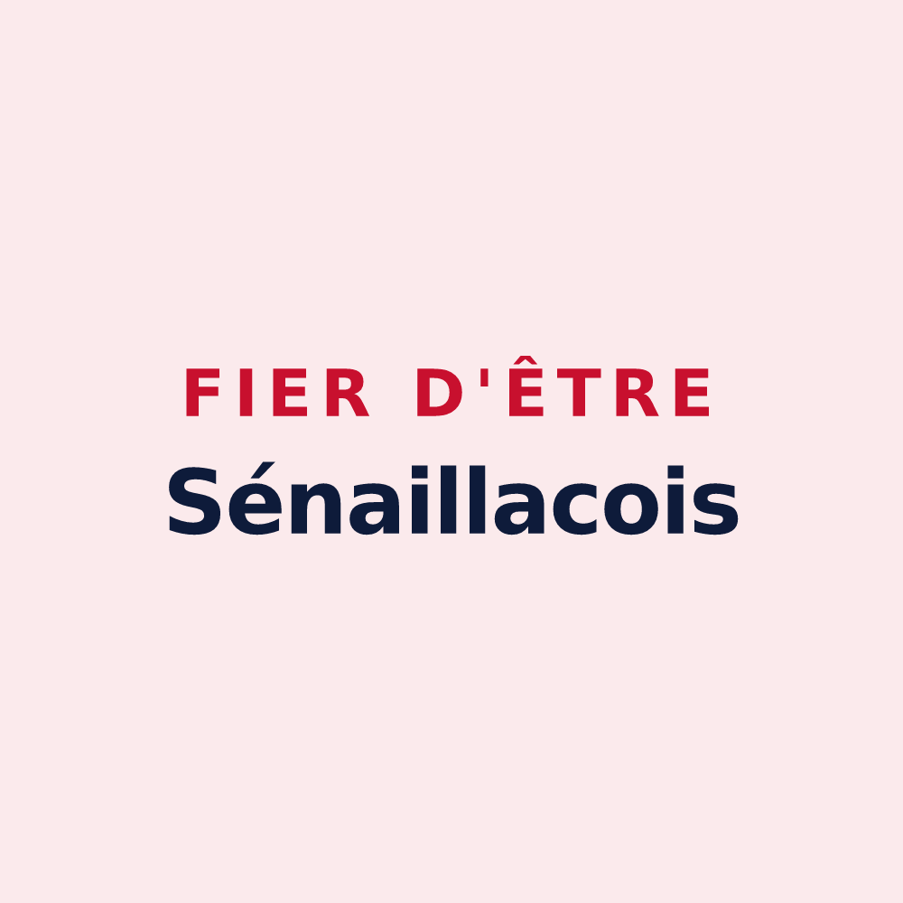 Magnet « Fier d'être Sénaillacois » — design pour Sénaillac-Lauzès