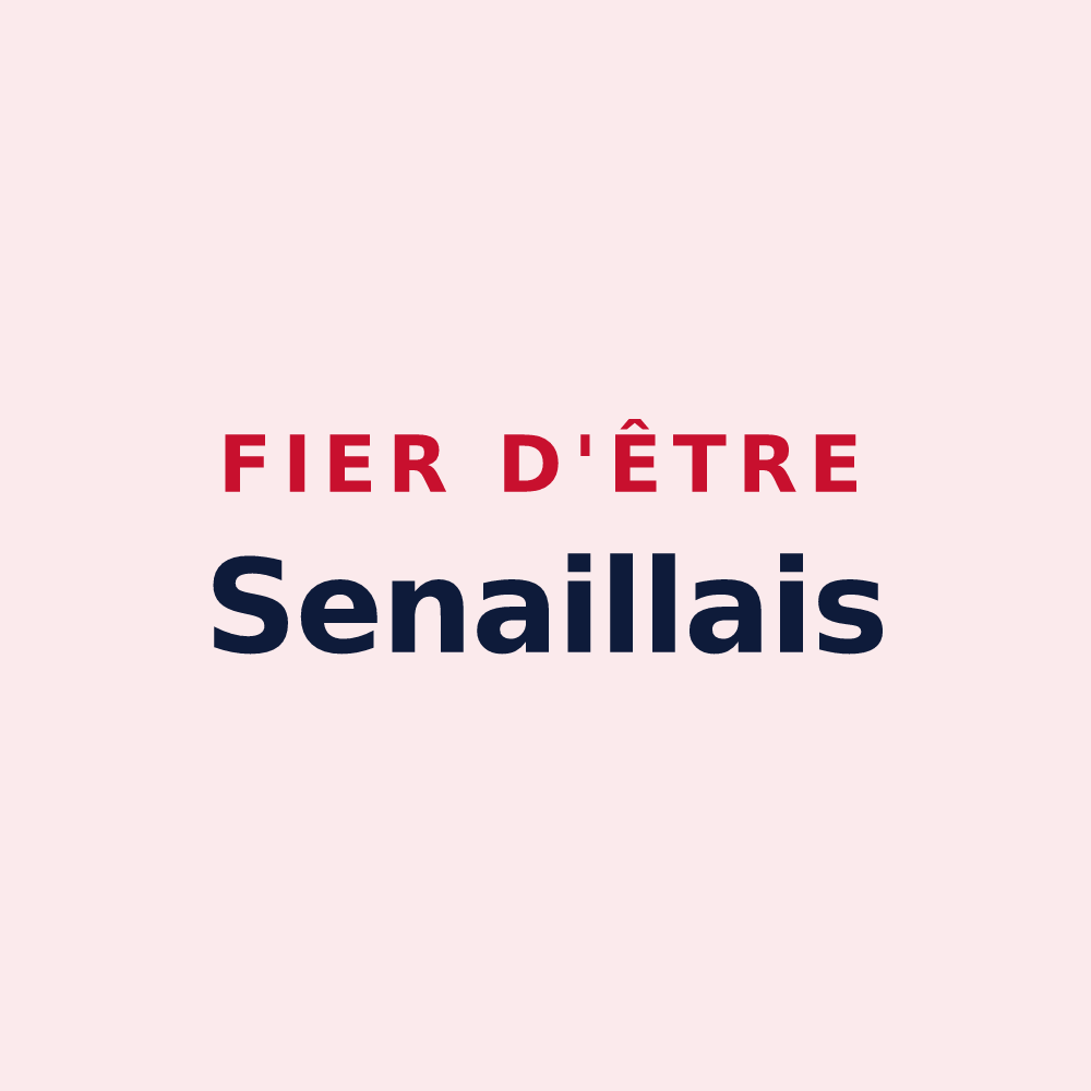 Magnet « Fier d'être Senaillais » — design pour Senailly