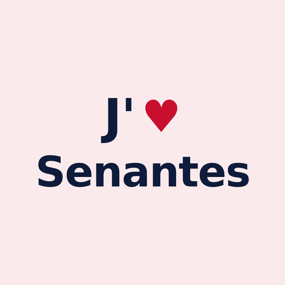 Magnet personnalisé Senantes — design J'aime Senantes