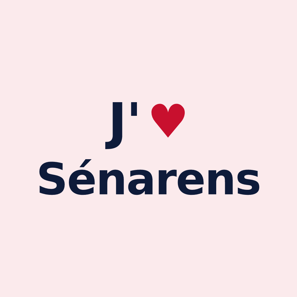 Magnet personnalisé Sénarens — design J'aime Sénarens