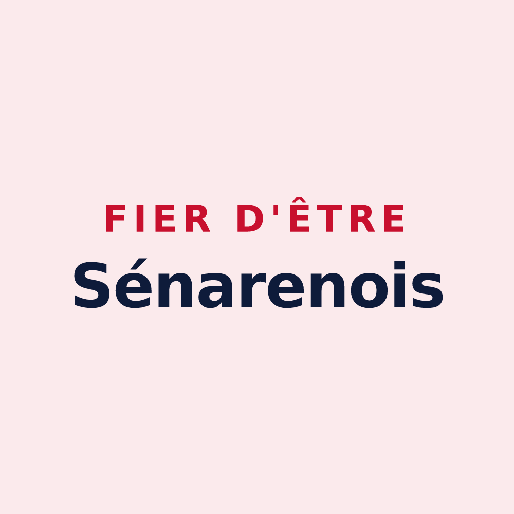 Magnet « Fier d'être Sénarenois » — design pour Sénarens