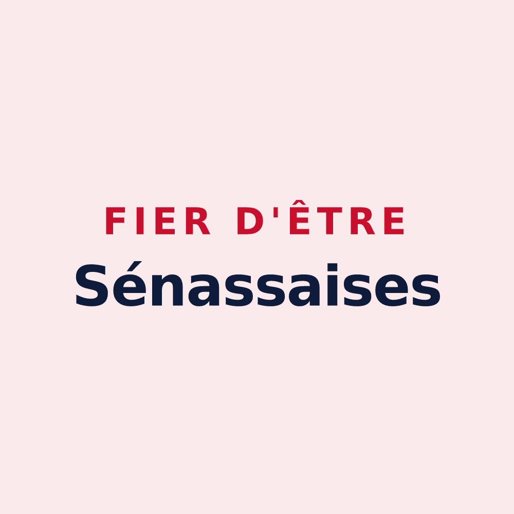 Magnet « Fier d'être Sénassaises » — design pour Sénas