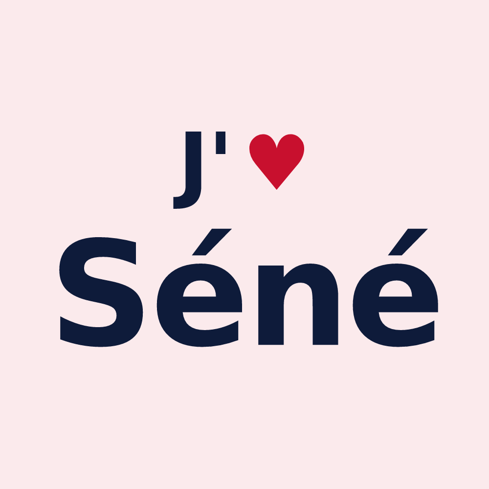 Magnet personnalisé Séné — design J'aime Séné