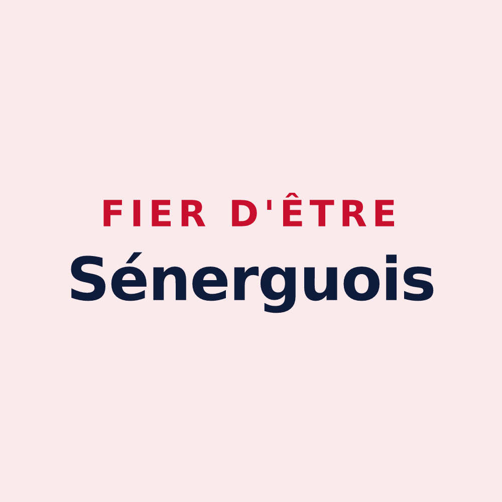Magnet « Fier d'être Sénerguois » — design pour Sénergues