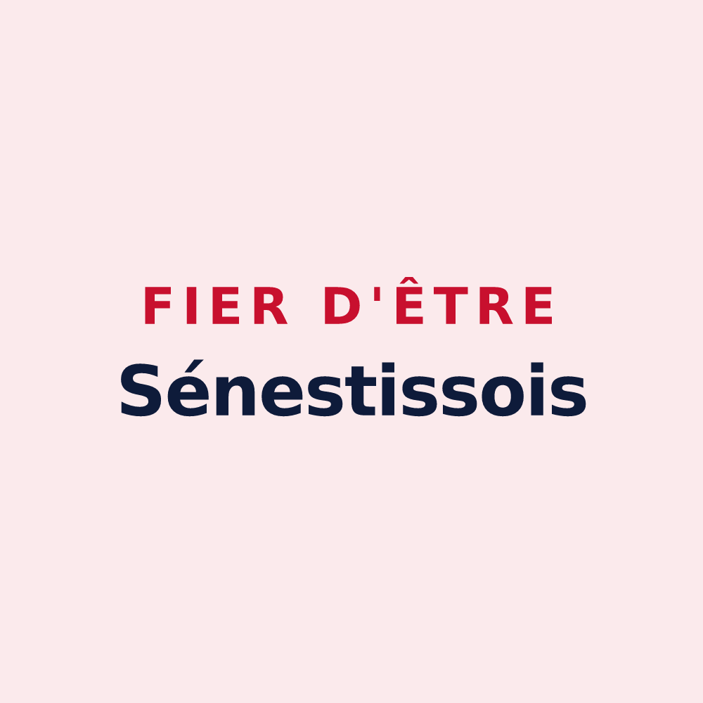 Magnet « Fier d'être Sénestissois » — design pour Sénestis