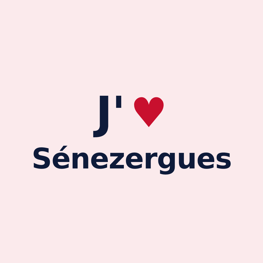 Magnet personnalisé Sénezergues — design J'aime Sénezergues