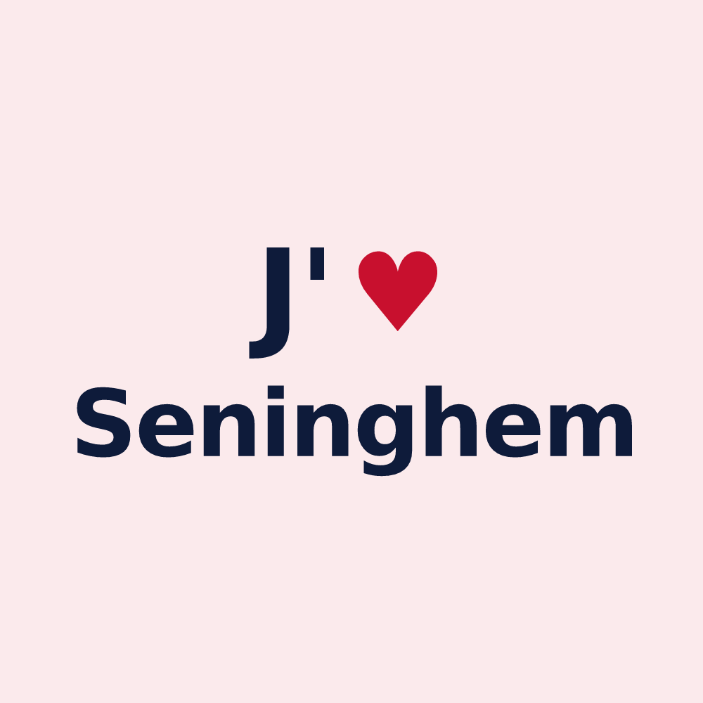 Magnet personnalisé Seninghem — design J'aime Seninghem