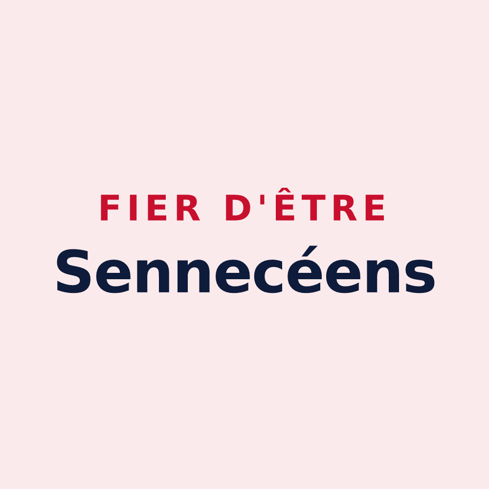 Magnet « Fier d'être Sennecéens » — design pour Sennecey-le-Grand