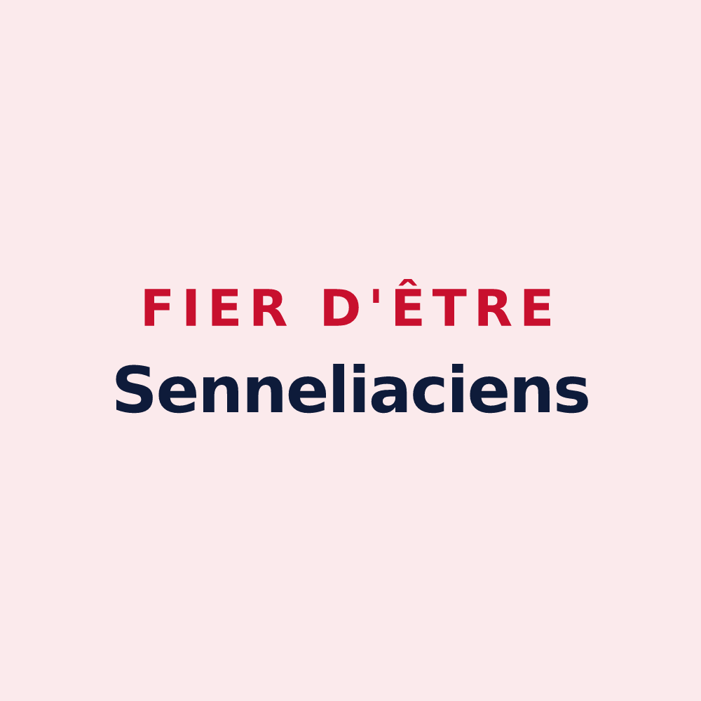 Magnet « Fier d'être Senneliaciens » — design pour Sennely