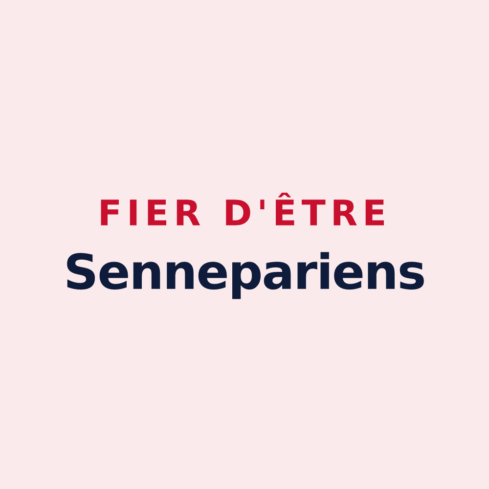 Magnet « Fier d'être Sennepariens » — design pour Sennevières