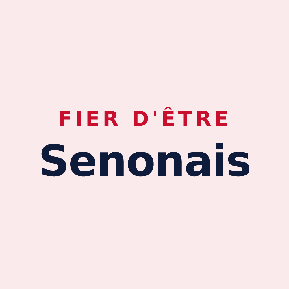 Magnet « Fier d'être Senonais » — design pour Senon