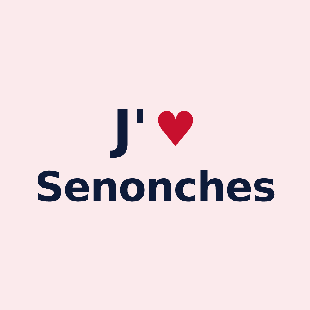 Magnet personnalisé Senonches — design J'aime Senonches