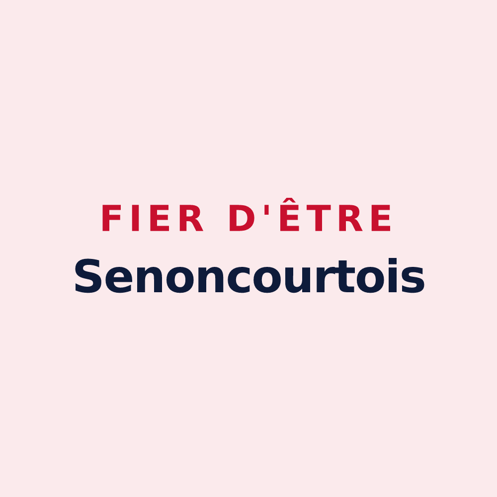 Magnet « Fier d'être Senoncourtois » — design pour Senoncourt-les-Maujouy