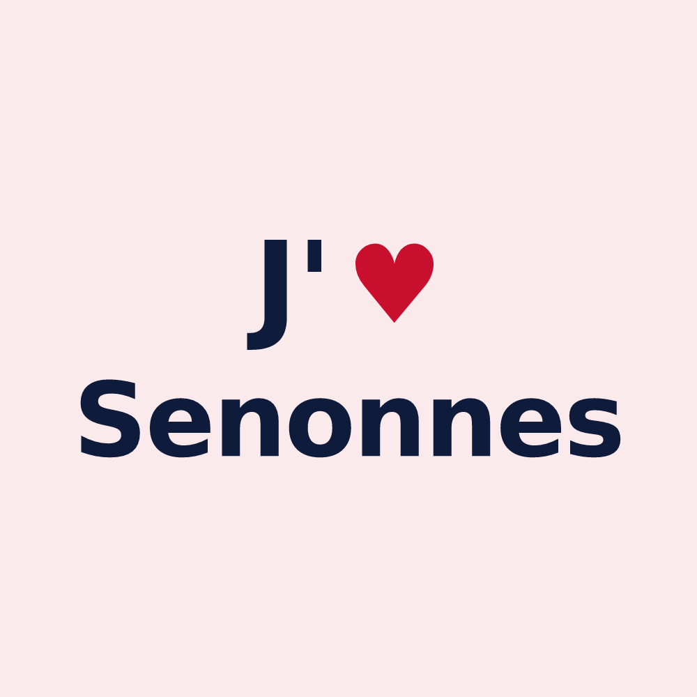 Magnet personnalisé Senonnes — design J'aime Senonnes