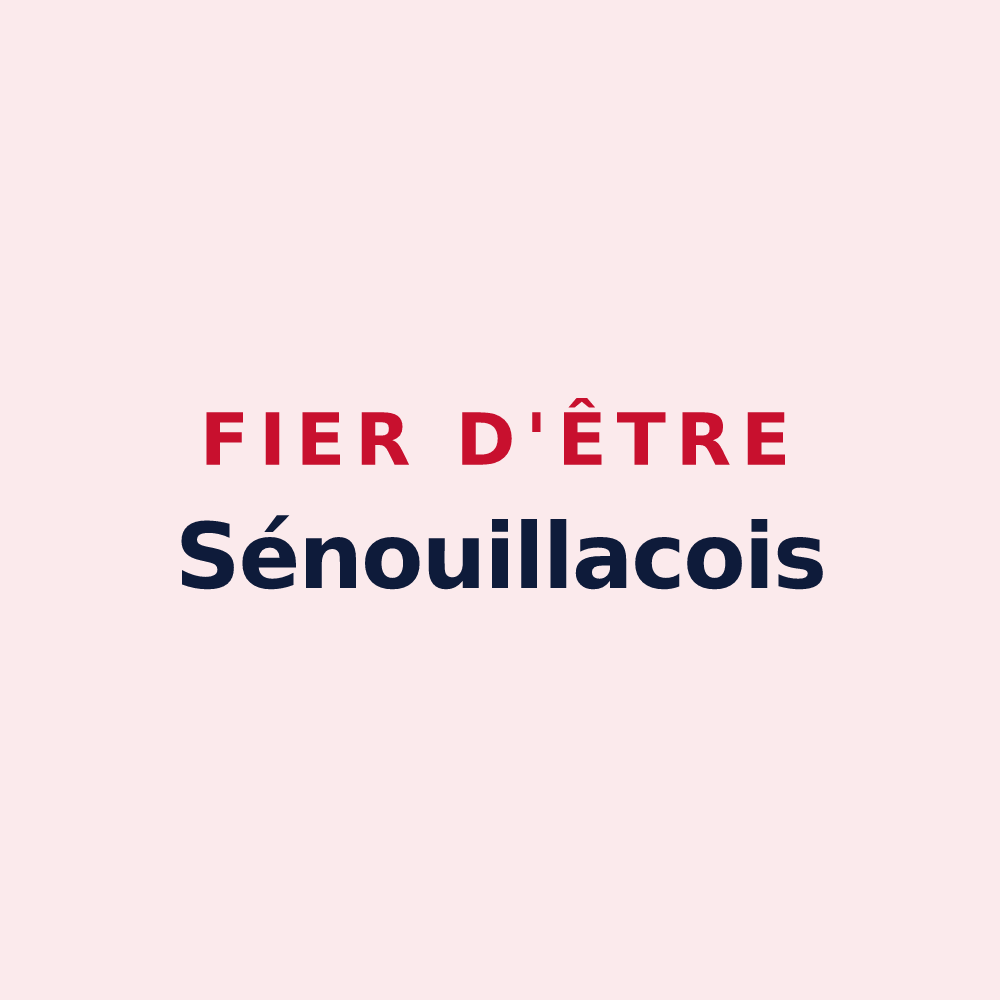 Magnet « Fier d'être Sénouillacois » — design pour Senouillac