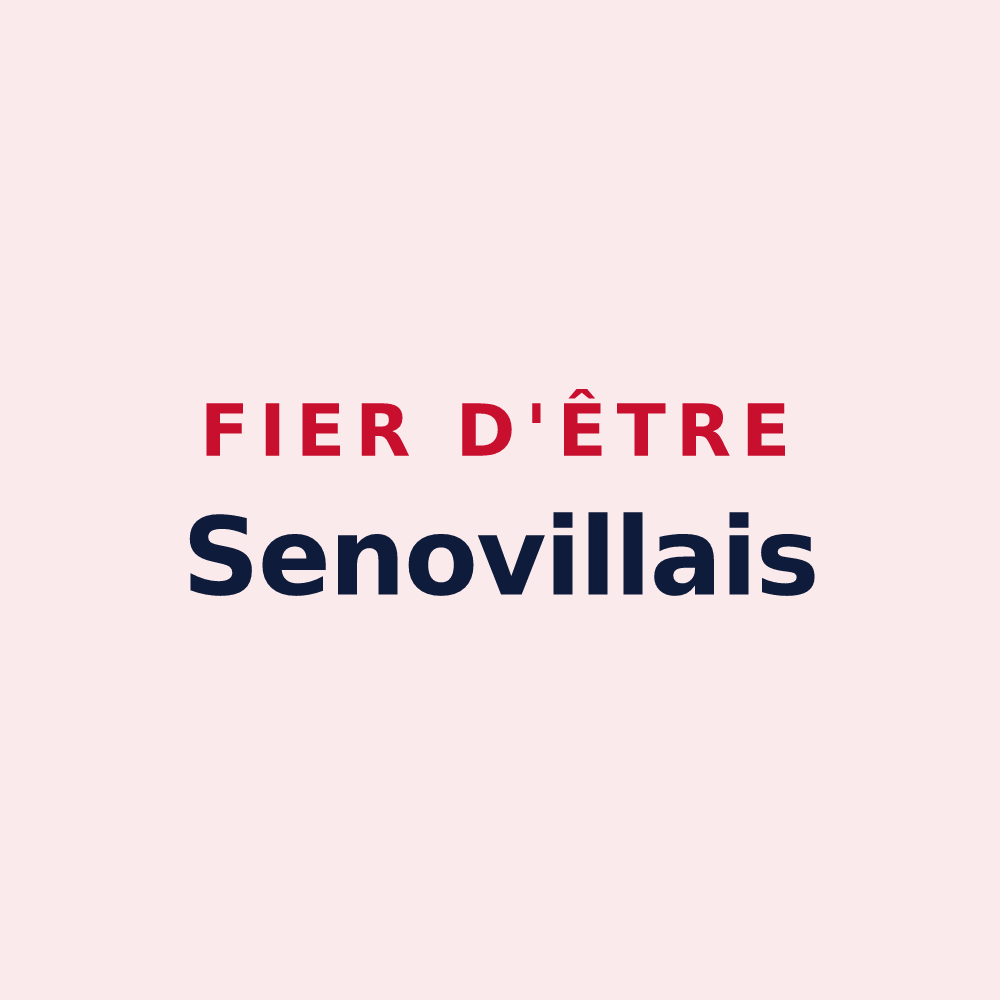 Magnet « Fier d'être Senovillais » — design pour Sénoville