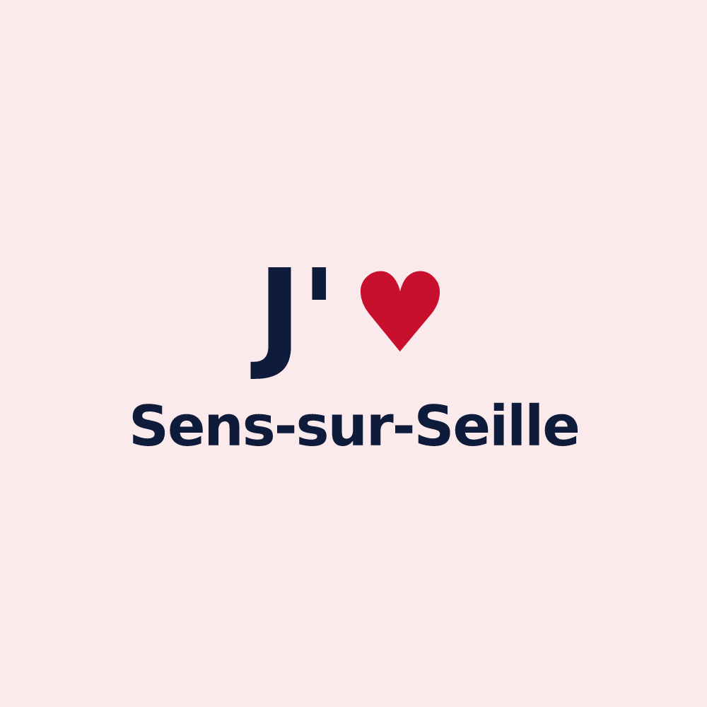 Magnet personnalisé Sens-sur-Seille — design J'aime Sens-sur-Seille