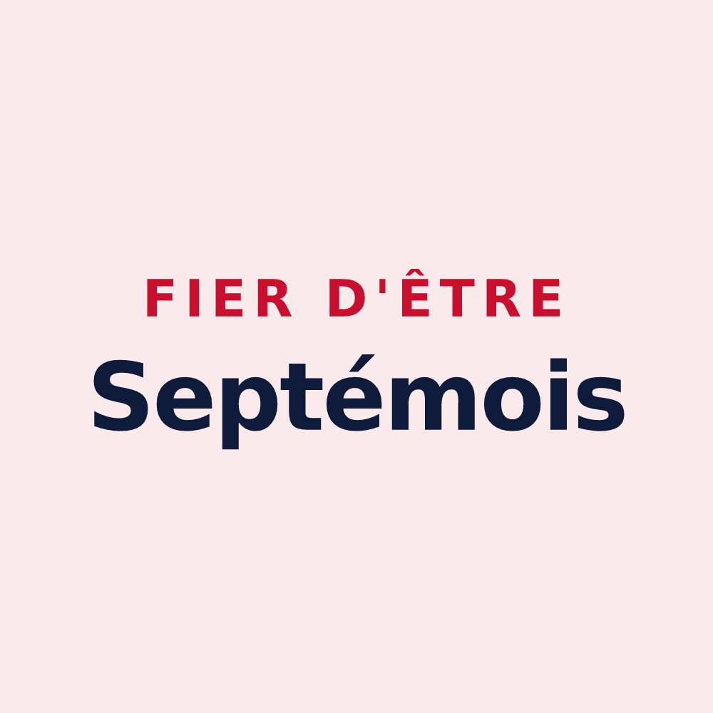 Magnet « Fier d'être Septémois » — design pour Septèmes-les-Vallons