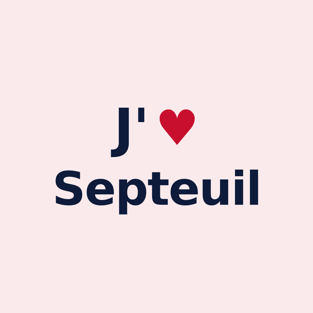 Magnet personnalisé Septeuil — design J'aime Septeuil